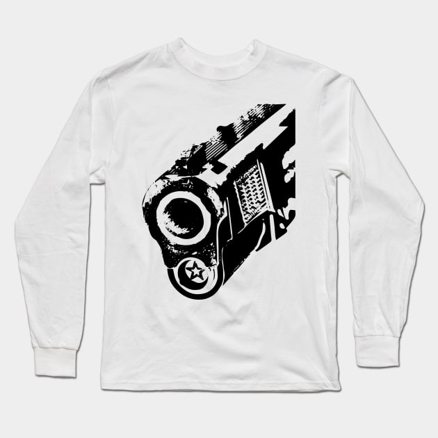 gun barrel Long Sleeve T-Shirt by Hujer